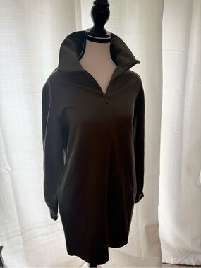 Athleta Allure Women's quarter Zip-Front dress - NWT Olive - S